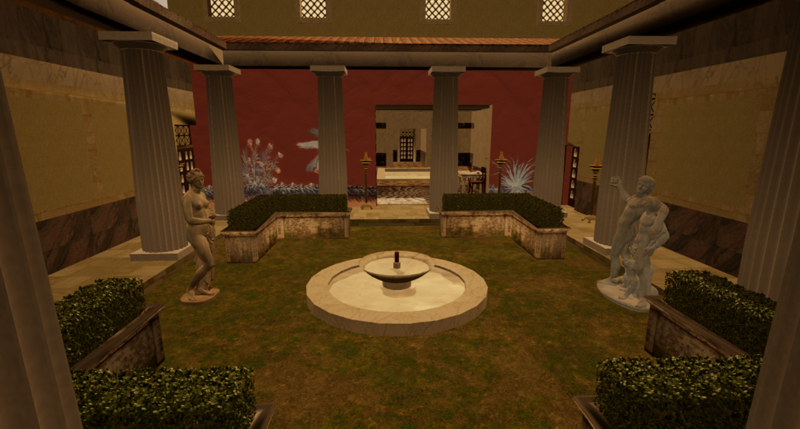 A screen capture of the Lingua Vitae VR experience