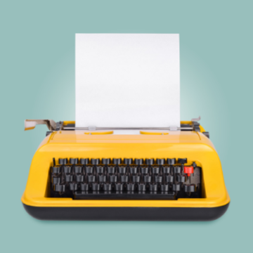 Imagen de una maquina de escribir
