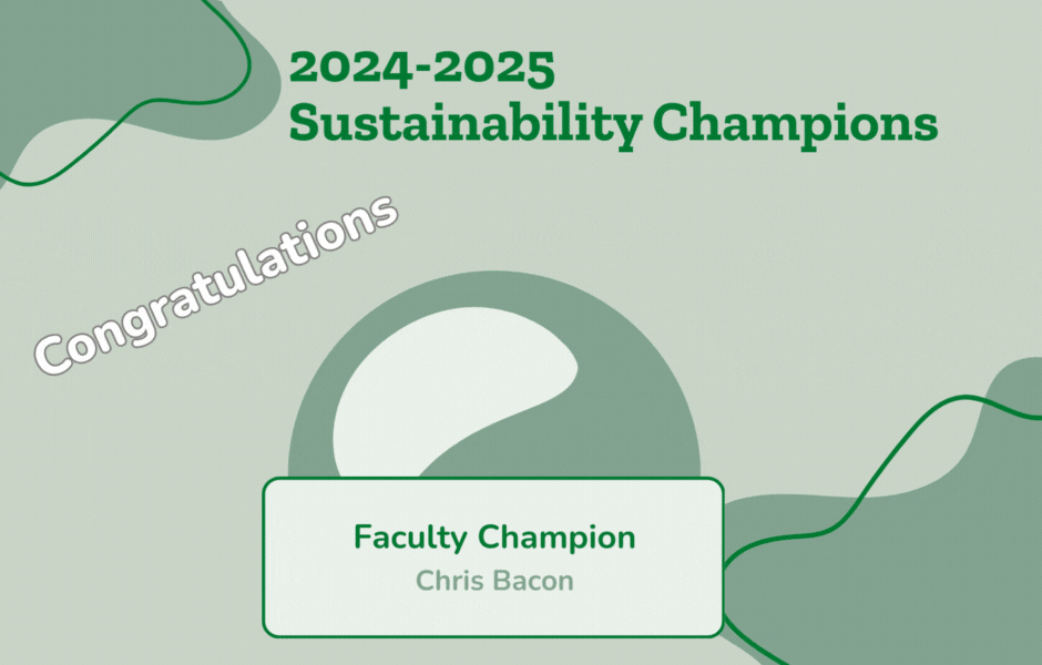 Video Clip of Photos of Sustainability Champions.