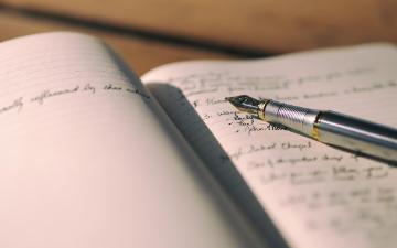 Journal and pen 