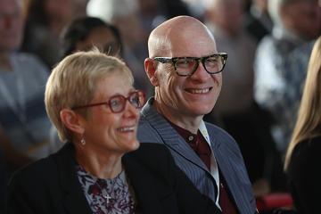 President Sullivan and Chris Norris