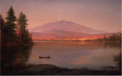 Mount Katahdin from Millinocket Camp by Frederic Church, one of Adams’ inspirations