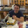 Bioengineering senior Conary Meyer conducts research on a bio-organic solar cell